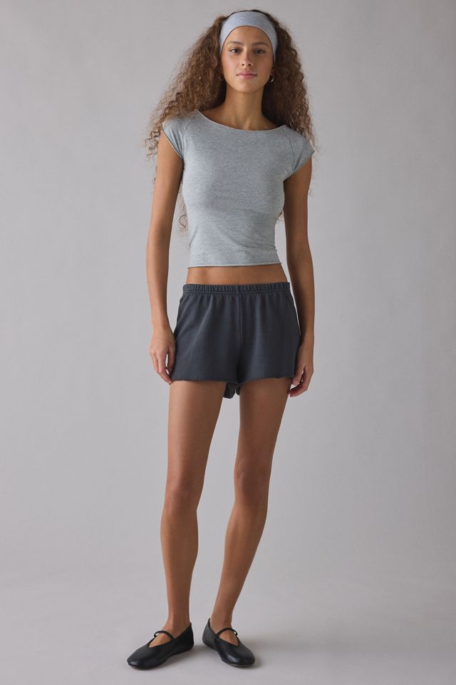 Out From Under Cotton Compression Boatneck Cropped Tee #2