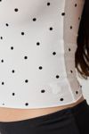 Out From Under Cotton Compression Boatneck Cropped Tee