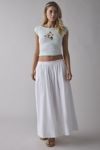 Out From Under Cotton Compression Boatneck Cropped Graphic Tee