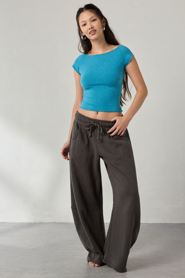 Out From Under Cotton Compression Boatneck Cropped Tee #2