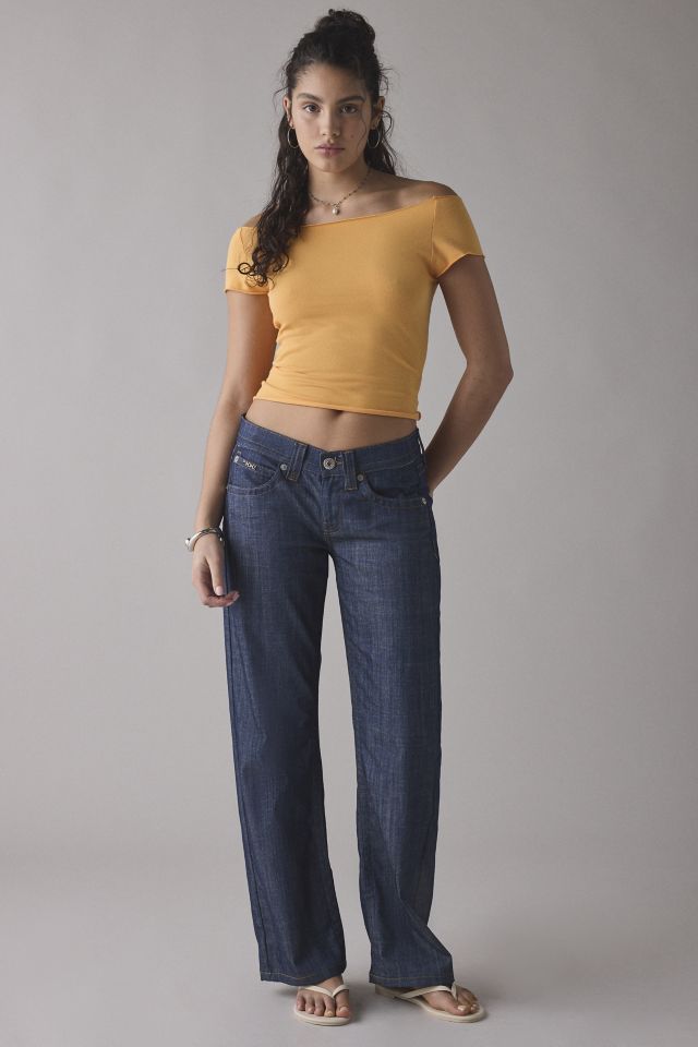 Out From Under Compression Cotton Boatneck Cropped Tee #2