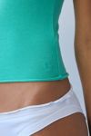 Out From Under Compression Cotton Boatneck Cropped Tee