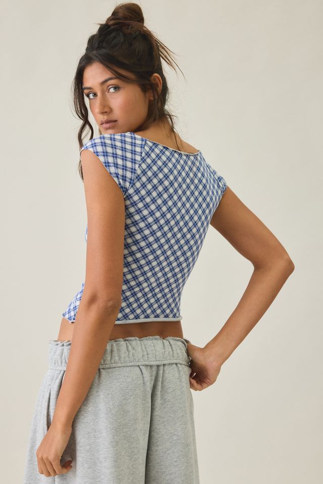 Out From Under Cotton Compression Boatneck Cropped Tee #2