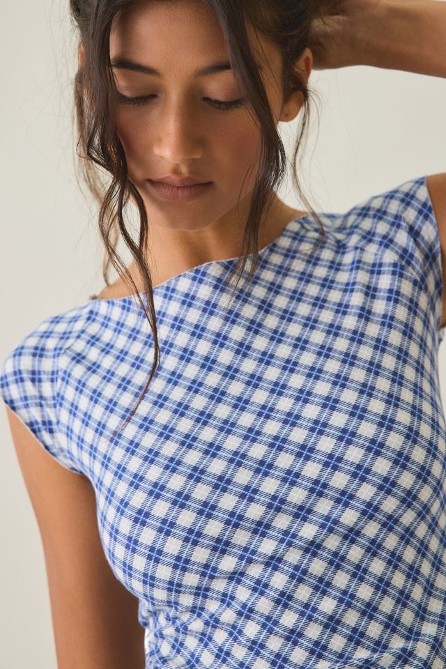 Out From Under Cotton Compression Boatneck Cropped Tee #3