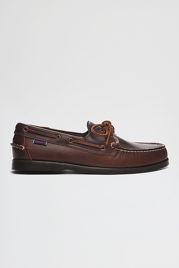 Sebago Endeavor Leather Boat Shoe In Brown/gum