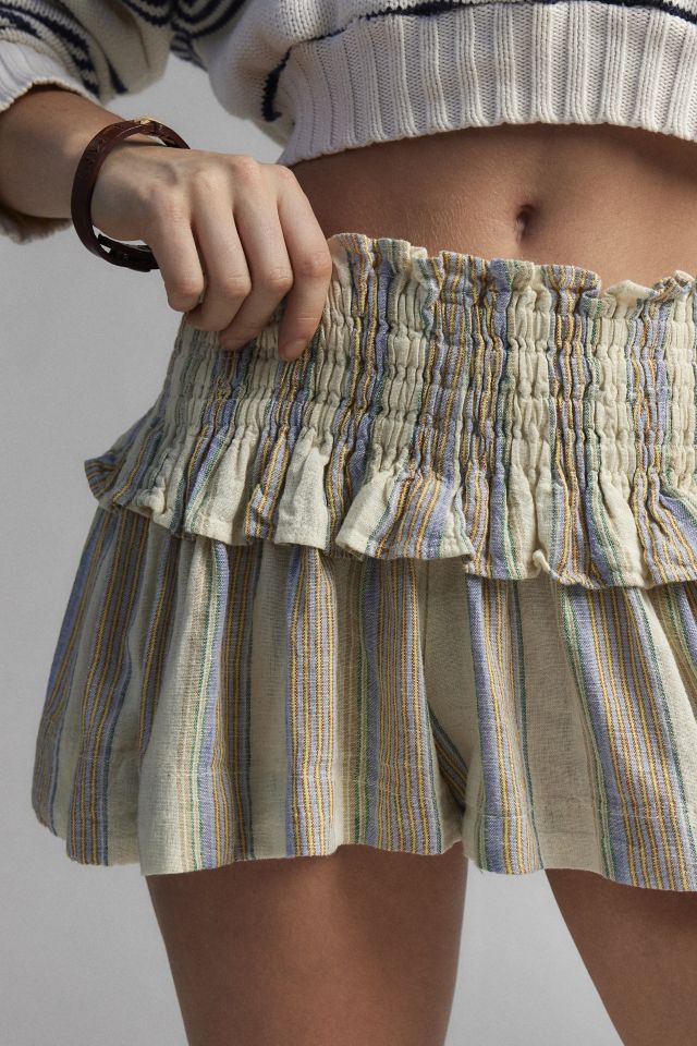 Short Micro en Lin Taille Haute Aria Kimchi Blue #1