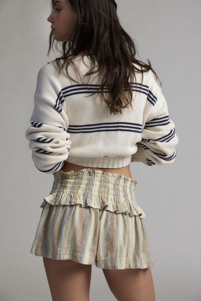 Short Micro en Lin Taille Haute Aria Kimchi Blue #2