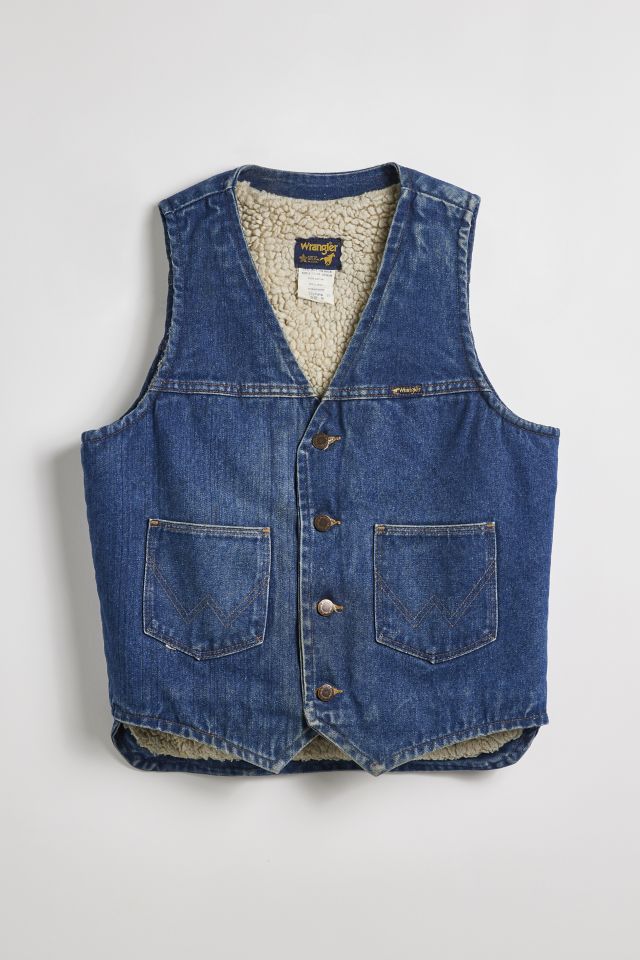 Wrangler sales denim vest