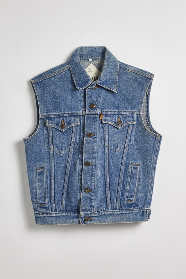 Vintage jean clearance vest