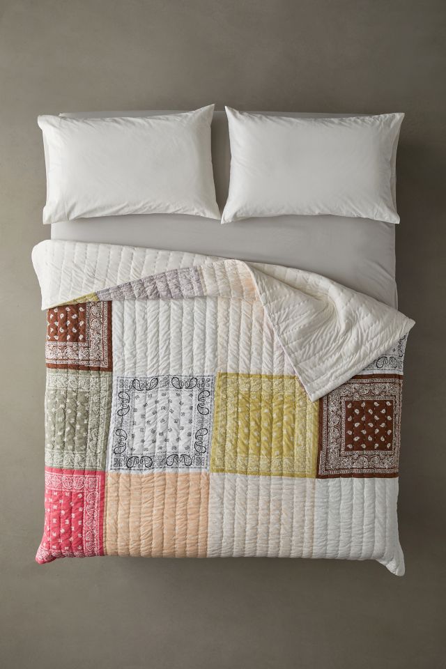Urban Renewal Remnants Bandana Quilted Throw Blanket #2