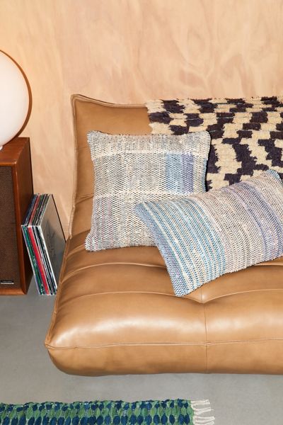 Shop Urban Renewal Remnants Chindi Throw Pillow In Creamy Purple At Urban Outfitters