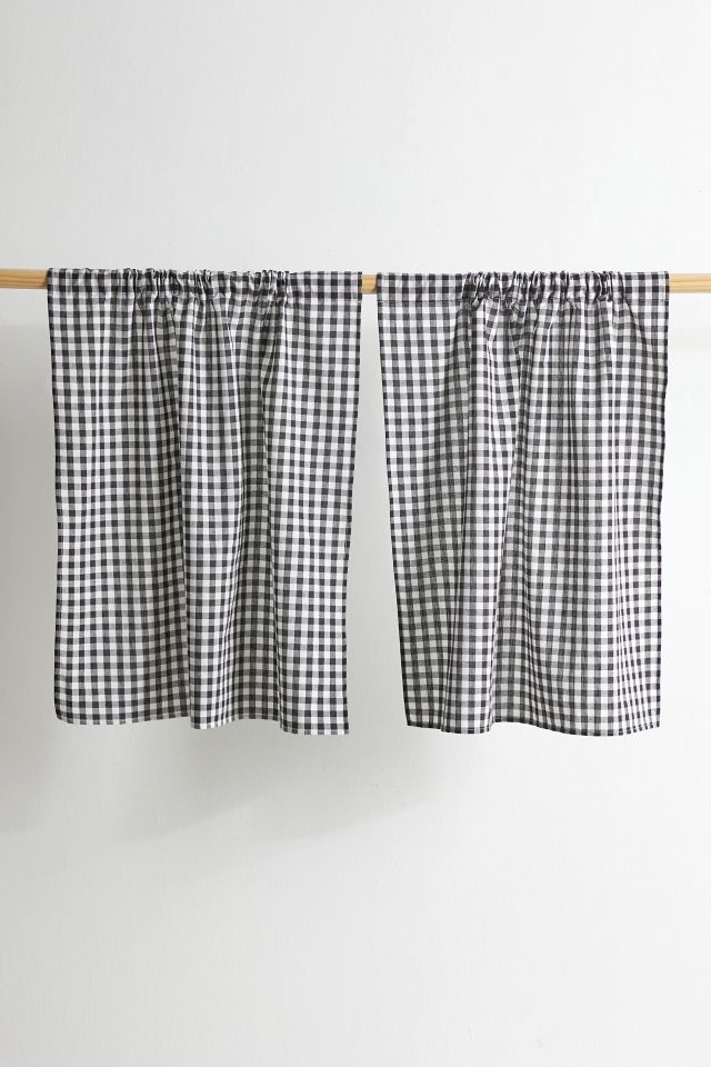 Ensemble de Rideaux de Café Vichy Urban Renewal Remnants #1