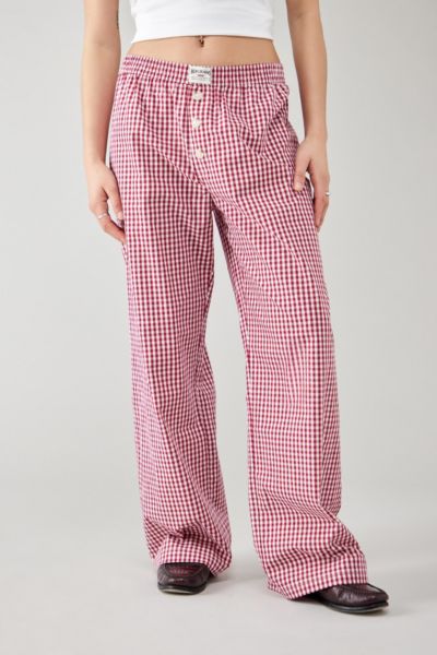 BDG Red Gingham Clean Trouser Pant