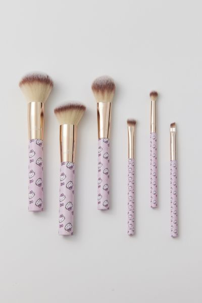 Ensemble de 6 pièces, pinceaux et support, adorable signature. Impressions Vanity Co.