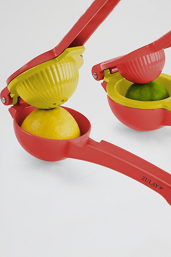 Zulay Kitchen Lemon And Lime 2-in-1 Hand Juicer In Red/yellow At Urban Outfitters