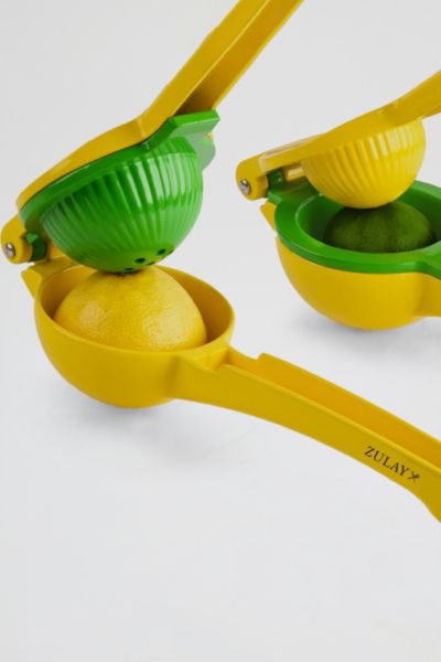 Zulay Kitchen Lemon And Lime 2-in-1 Hand Juicer In Classic Yellow/green At Urban Outfitters