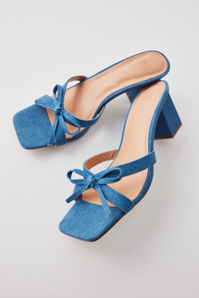 UO Charlie Bow Mule Strappy Heel