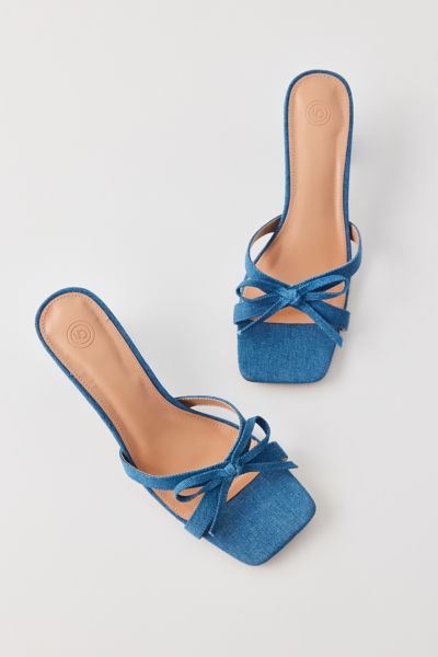 UO Charlie Bow Mule Strappy Heel