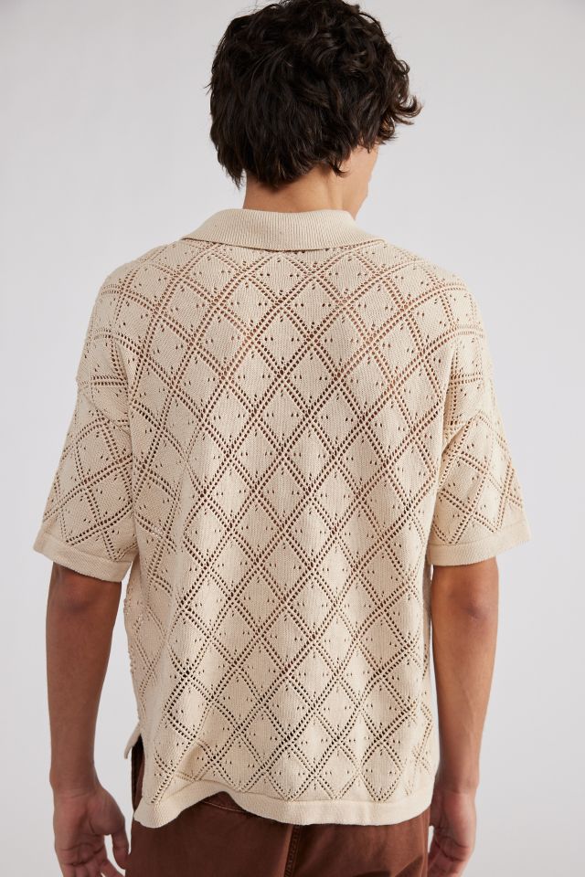 UO Pointelle Knit Polo Shirt #2