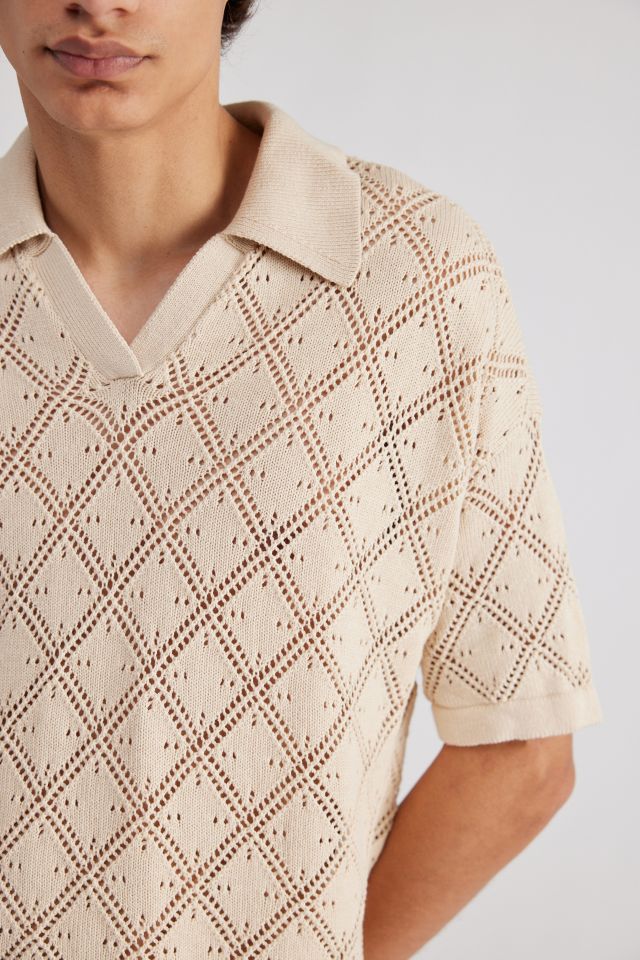 UO Pointelle Knit Polo Shirt #4