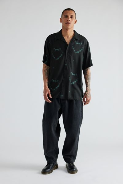 THRILLS Controlled Damage Short Sleeve Button-Down Shirt