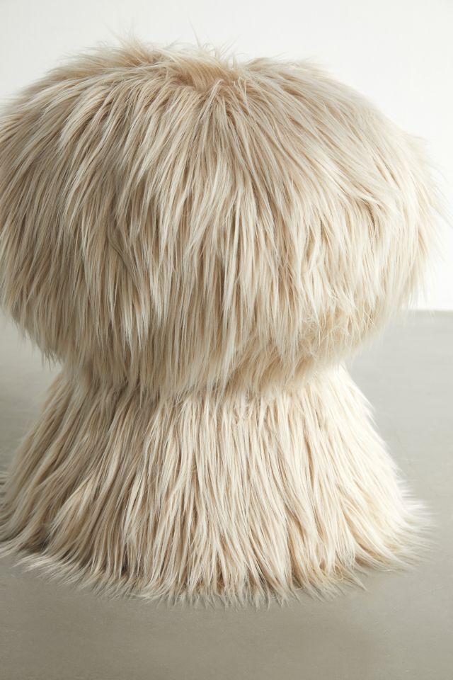 Maurice Faux Fur Stool #2