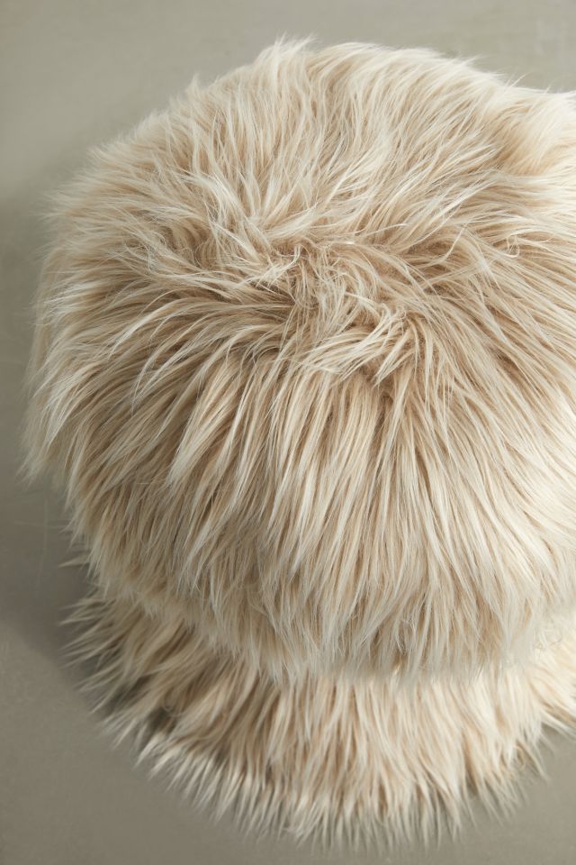 Maurice Faux Fur Stool #3