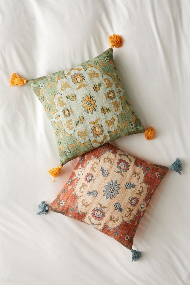 Delilah Rug Throw Pillow #3