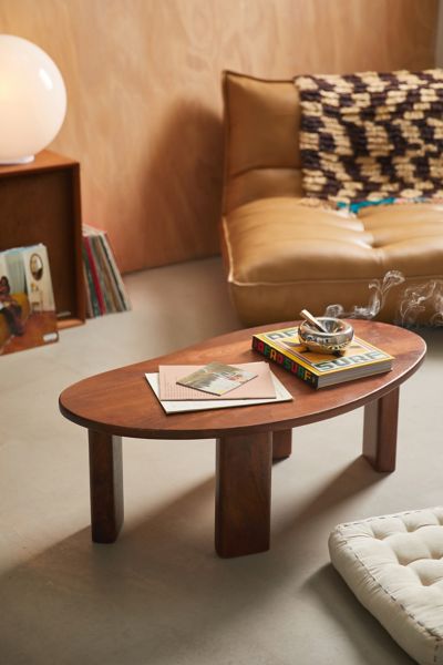 Shop Urban Outfitters Organic Shaped Coffee Table In Brown At
