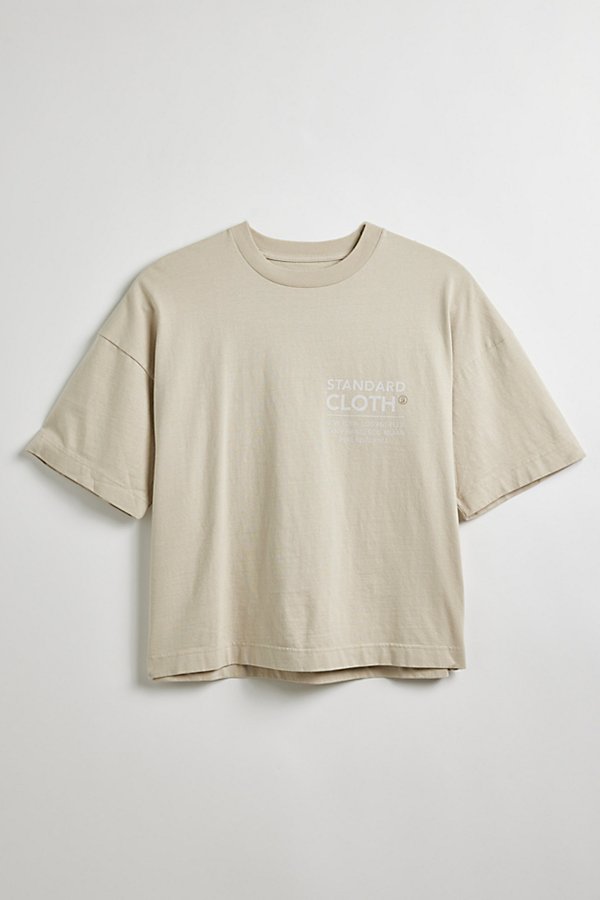 Standard Cloth Foundation Tee In Neutral, Men's At Urban Outfitters