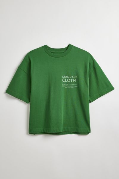 Standard Cloth Foundation Tee In Green, Men's At Urban Outfitters