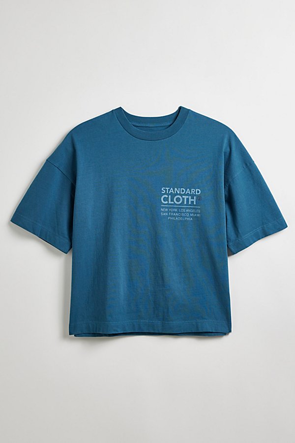 Standard Cloth Foundation Tee In Blue, Men's At Urban Outfitters