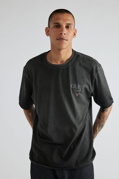 GUESS ORIGINALS Stacked Logo Washed Cotton Tee