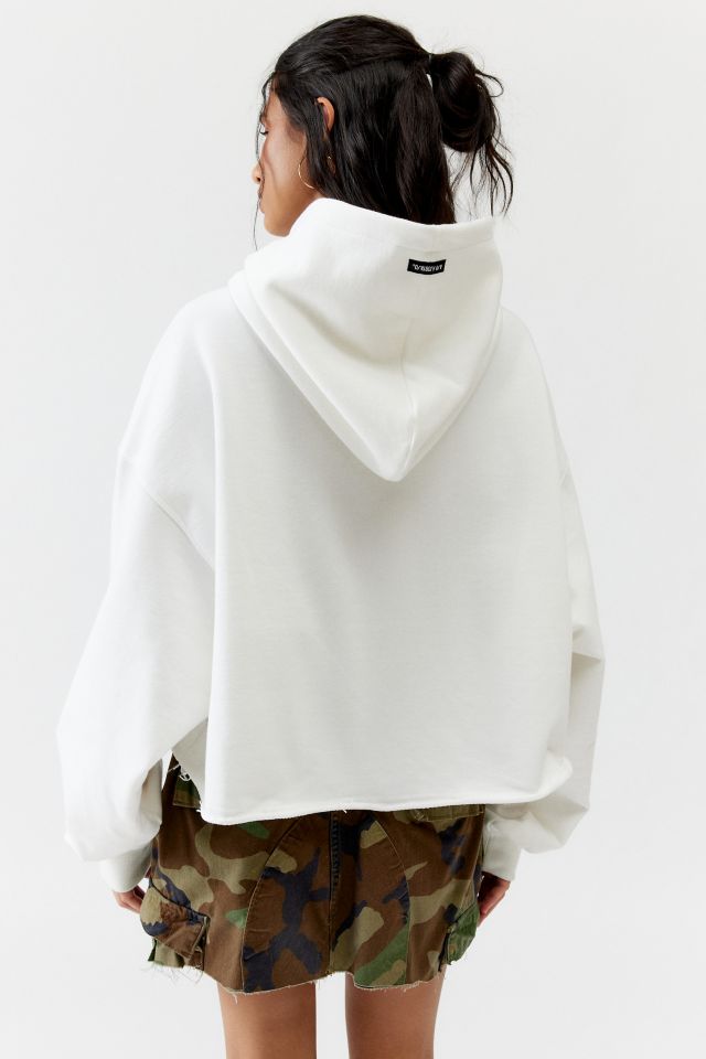 AJOBYAJO Barbed Wire Cropped Hoodie Sweatshirt #3