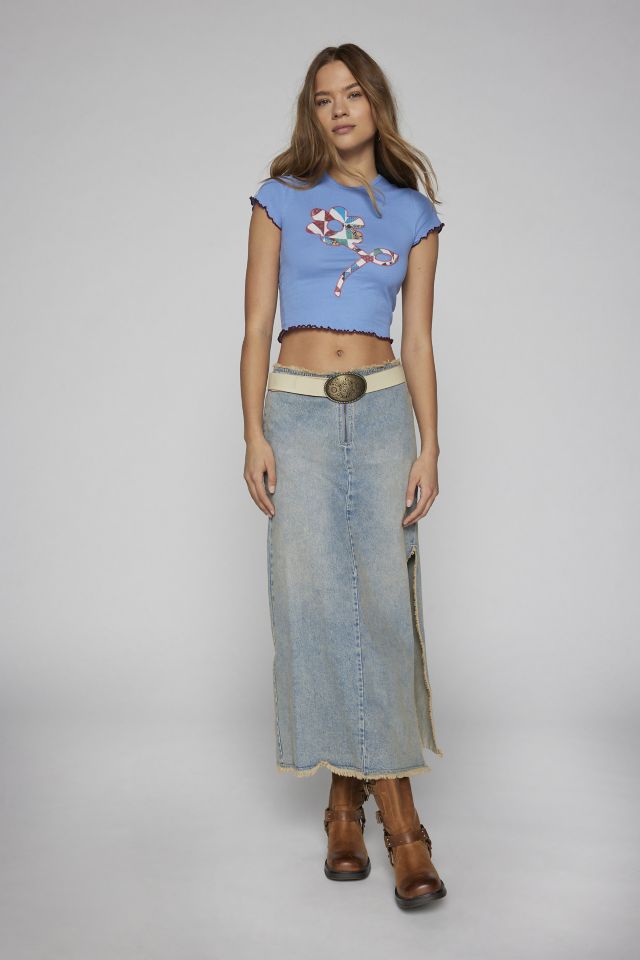 Kimchi Blue Rose Applique Tee #1