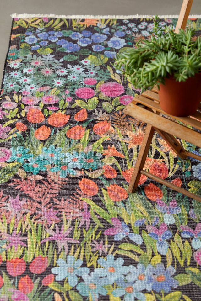 Wildflower Fields Printed Rug #1