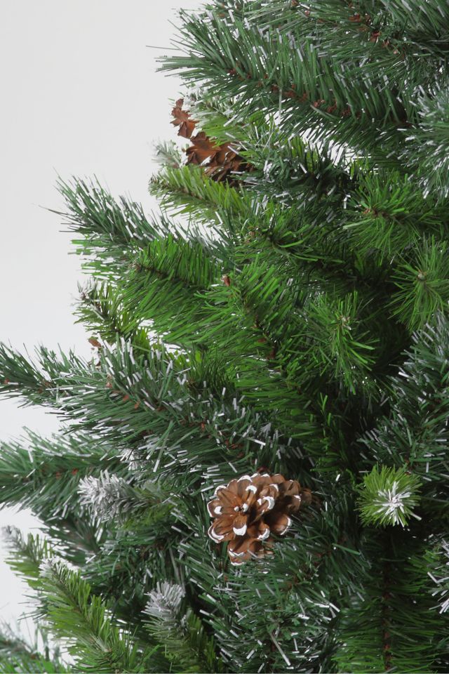 Snowy Delta Pine with Cones 4ft Artificial Christmas Tree #2