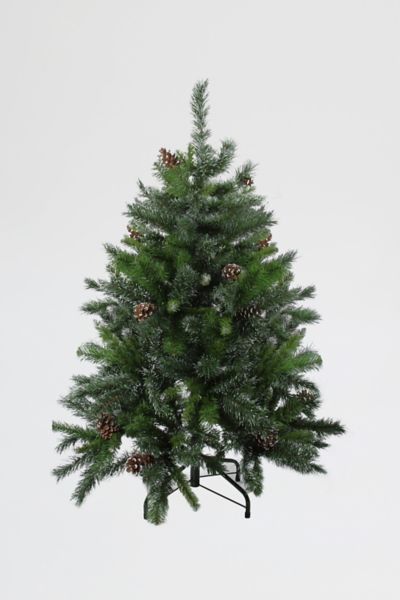 Snowy Delta Pine with Cones 4ft Artificial Christmas Tree