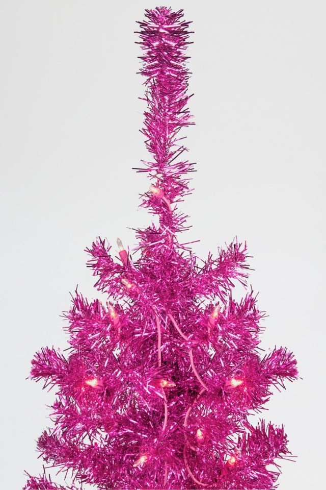 Medium 4ft Artificial Tinsel Christmas Tree #2