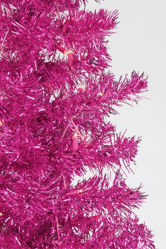 Medium 4ft Artificial Tinsel Christmas Tree #3