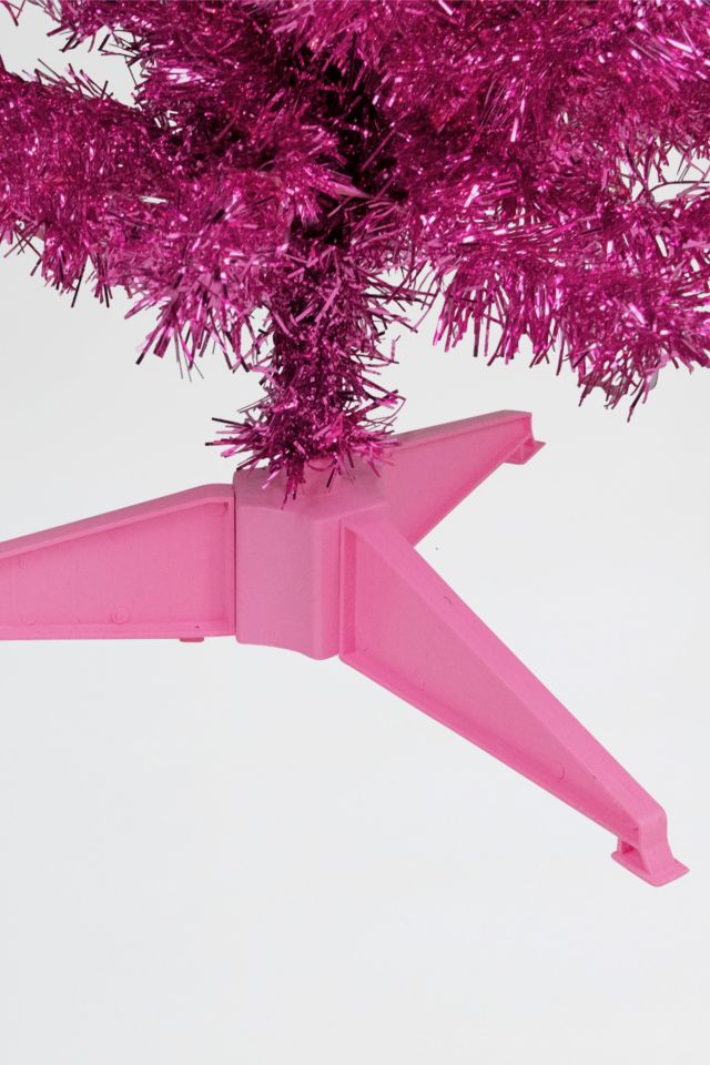 Medium 4ft Artificial Tinsel Christmas Tree #4