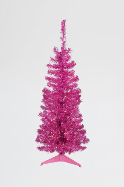 Medium 4ft Artificial Tinsel Christmas Tree