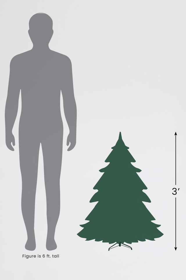 Flocked Spruce 3ft Artificial Christmas Tree #2