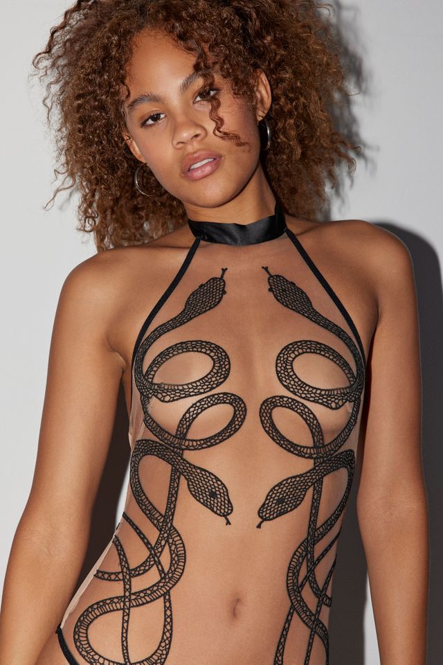 Thistle & Spire Medusa embroidered Bodysuit
