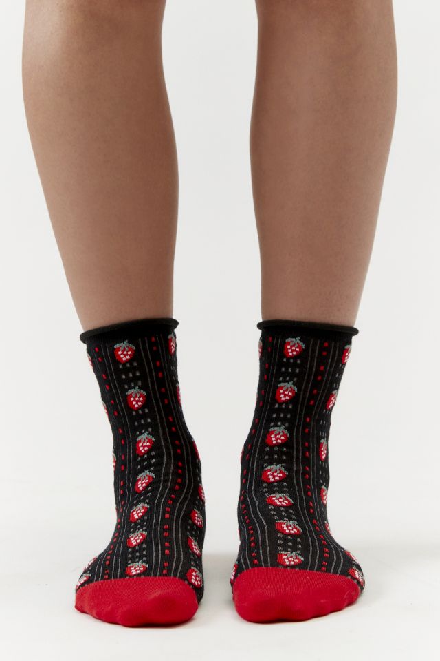 Chaussettes Courtes Pointelle à Bord Festonné Icon #1