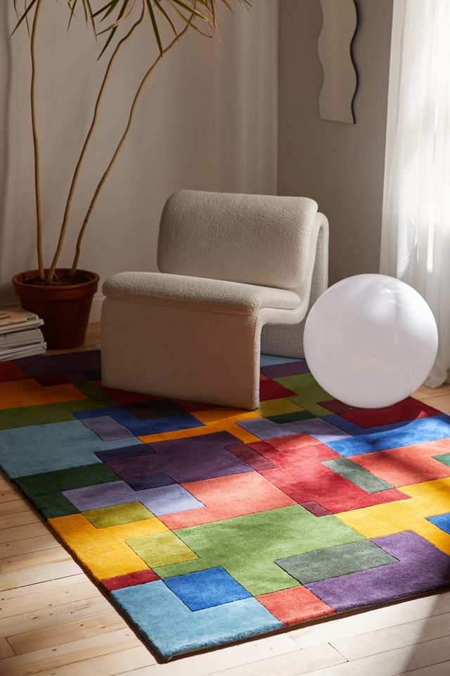 Mod Block Wool Rug | Urban Outfitters Mod Block Wool Rug | Urban Outfitters
