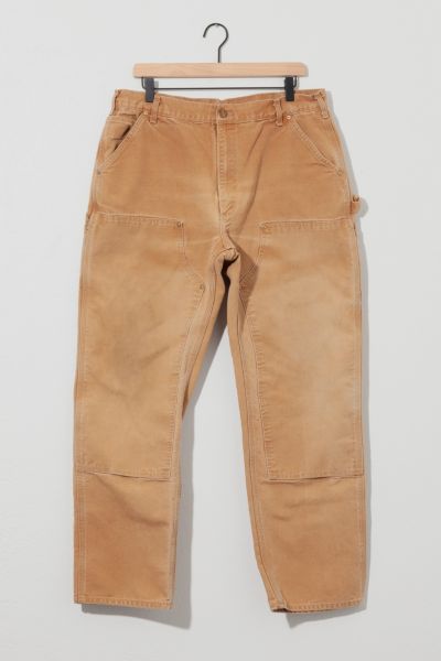 Vintage 1990s Carhartt Double Knee Brown Canvas Work Pants