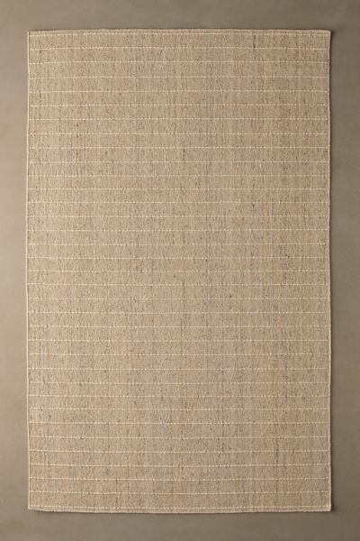 Urban Outfitters Ollie Top Stitch Woven Rug In Neutral At
