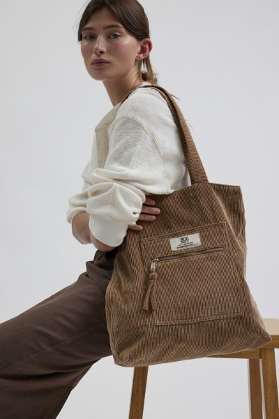 バッグ Carry All Tote - 8W Corduroy - Chestnut バッグ Carry All Tote - 8W Corduroy - Chestnut Reversible