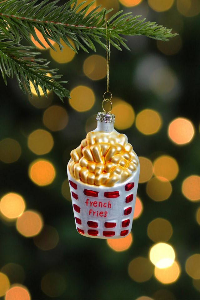 French Fries Glass Ornament #1